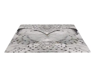 Glasswings rug 3D model