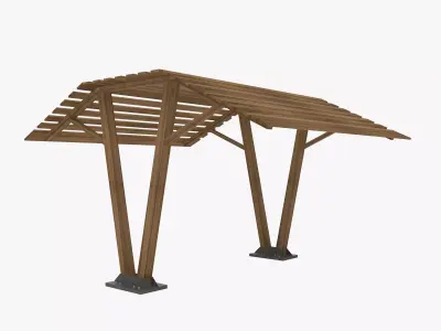 Wood Canopy 3D model