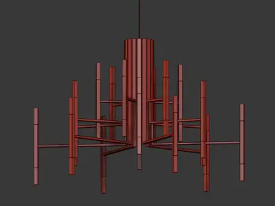 The Light LED Chandelier 3D model