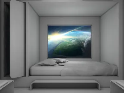 Sci Fi Bedroom 3D model