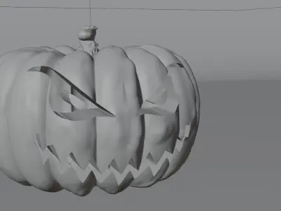 3D maleficent halloween pumpkin 3D model