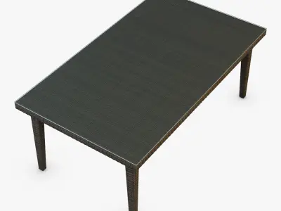 Rexus dining table brown 3D model