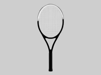 Tennis Racket  Low-poly 3D model