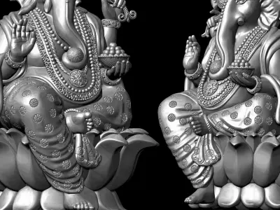 Ganesh Ji Model 08 Light Weight  Models in All Sizes  3D print model