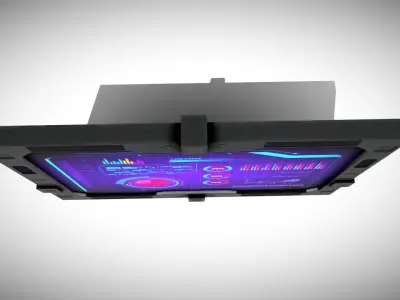 Sci-fi Display Low-poly 3D model