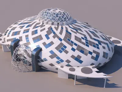 0095 - Organic Building 3D model