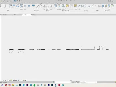Door Modern Style 01 Parametric Family Revit 3D model