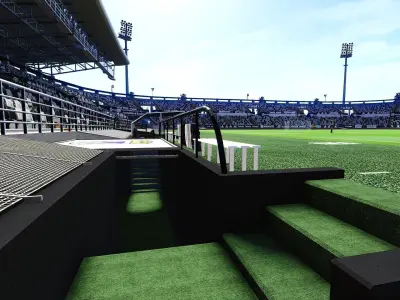 Estadio Nuevo Vivero 3D model