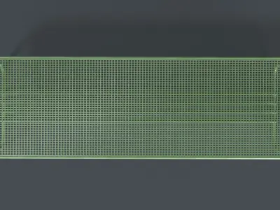 Metal Modern Bench 6 PBR Game Ready Low-poly 3D model