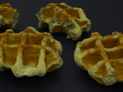 GERMAN STREET FOOD WAFFLES 2024 3D model