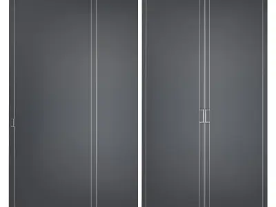 Shutters door 3D model