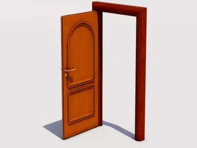 Room door Low-poly 3D model purchase
