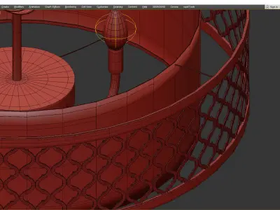 Livex Lighting Soft Gold Pendant Chandelier Low-poly 3D model