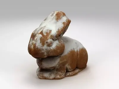 Bunny Easter Cake 3D model