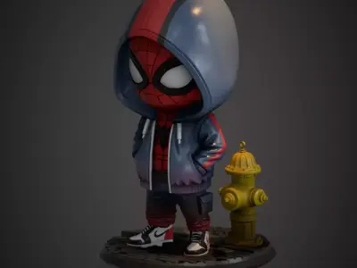 Spiderman street toy 3D print model