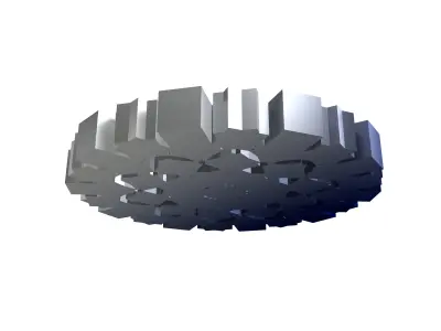 Fractal Model V1 005 Low-poly 3D model