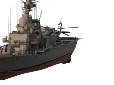 FAST ATTACK GUIDED MISSILE BOAT 3D model