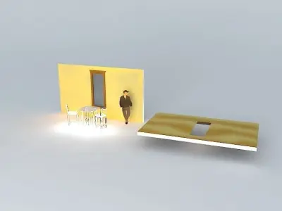 Window cuts into 6 wall by dirvin Free 3D model