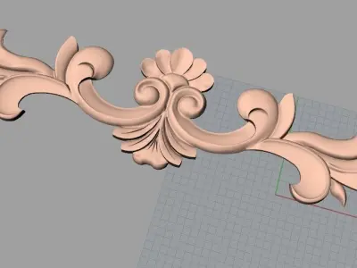 CNC 3D relief design STL format file used for artcam aspire E711 3D model