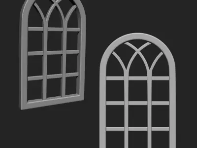 Wooden Window IMM Brush Pack 21 in One 3D model