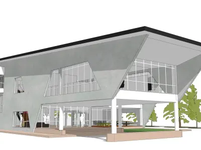 Precast office 3D model