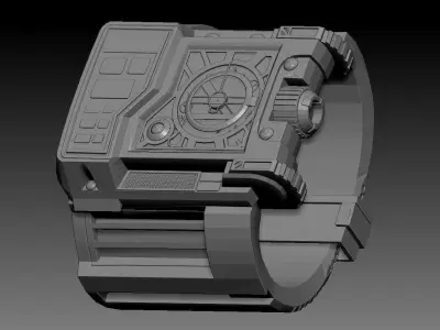 Sci-fi Watch 3D print model
