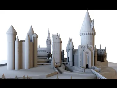 Hogwarts- 3d Model 3D model