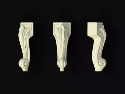 leg High quality 3d models for processing on a cnc machine  3D model get