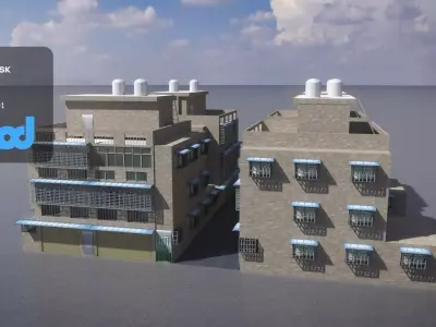 TW Street Residential Entrance 3D model