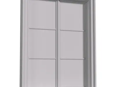 Aluminium facade Window  3D model