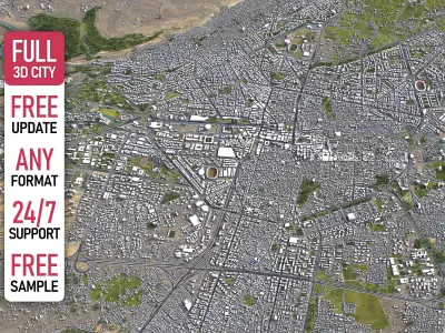 Damascus - 3D City Model Low-poly 3D model