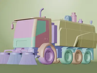 Street Sweeper 3D model