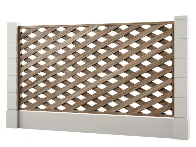 Fences fencing 3 3D model