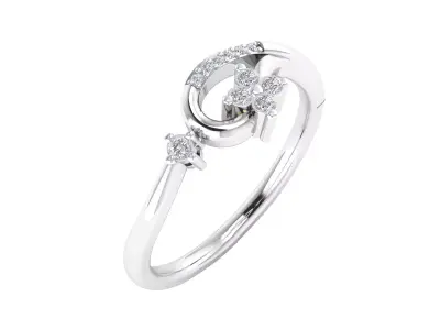 Women Ring Render 3dm STL MTL SLC JCD OBJ FBX Details 3D print model 88