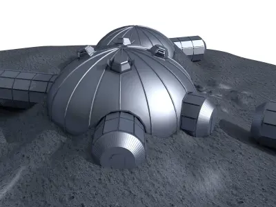 ESA Moon Village 2 3D model