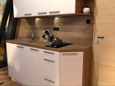  glamping unit mobile home 3d model 3D model