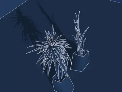 Floor Plant Pot 3D model