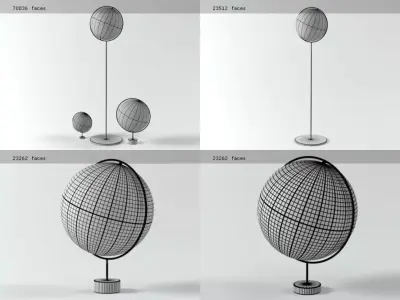 Corona Globes 3D model