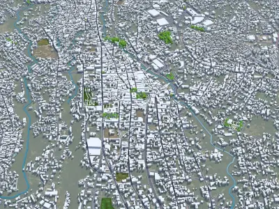 Cuernavaca Morelos Mexico 30km AI Low-poly 3D model