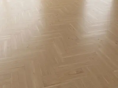  Parquet Oak Natural Brushed set 2 3D model