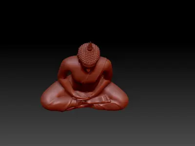 buddha thai style ayuthaya period 3D print model