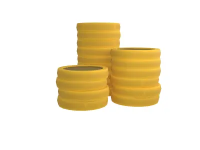 Pile of gold Coins v2 002 Low-poly 3D model