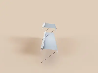 Exterior Awning Type B Set of 2 Low-poly 3D model