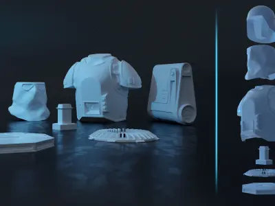 snowtrooper bust 3D print model