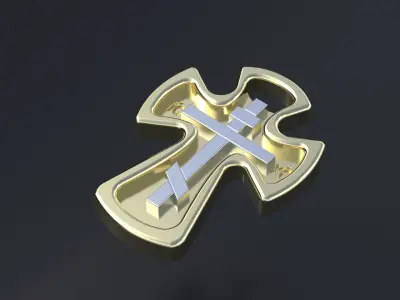 Orthodox cross cnc model or  3D print model