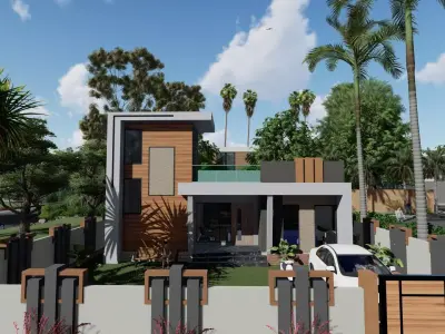 3BHK Residence 3D model