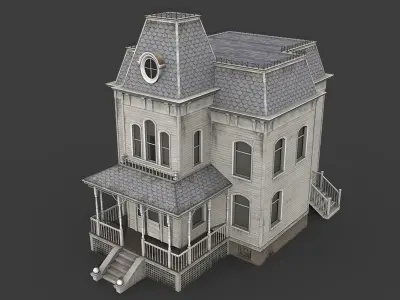 Haunted House Low-poly 3D model