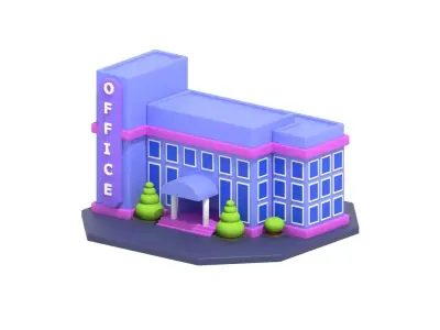 Office 3D Illustration 3D model