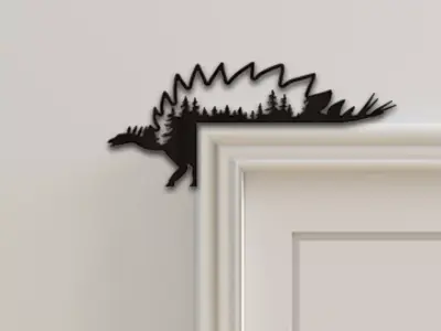 Dinasour Door Corner Decor 3D print model