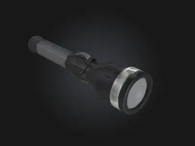 Vintage Torch  A Flame from the Past 3D model
